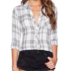 RAILS Hunter Plaid Button Down Shirt | Black/White L
